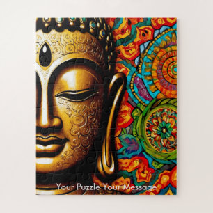 Mystic Boho Buddha Mandala Jigsaw Puzzle
