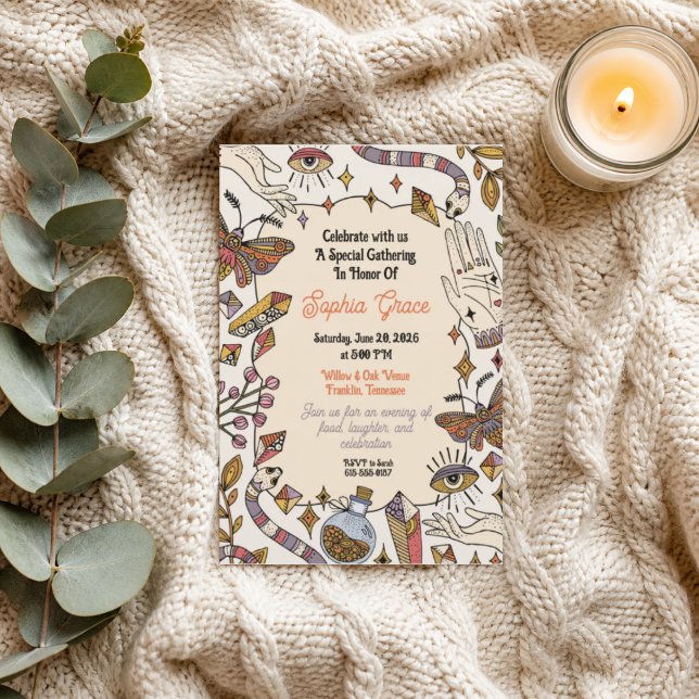 Mystic Boho Celestial Invitation (Creator Uploaded)