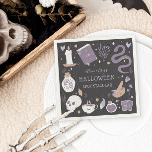 Mystic Boho Crystal Halloween Party Napkin