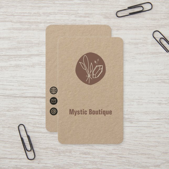 Mystic Boutique Business Card (Front/Back In Situ)
