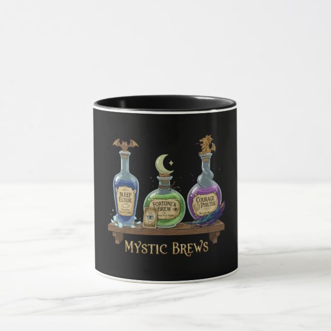 Mystic Brews | Whimsical Witchy Potions & Elixirs Mug (Center)