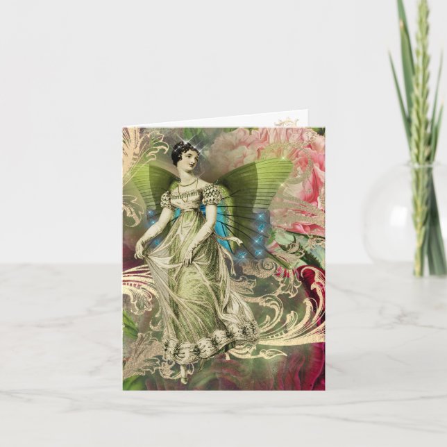 Mystic Butterfly Fairy Note Card (Front)