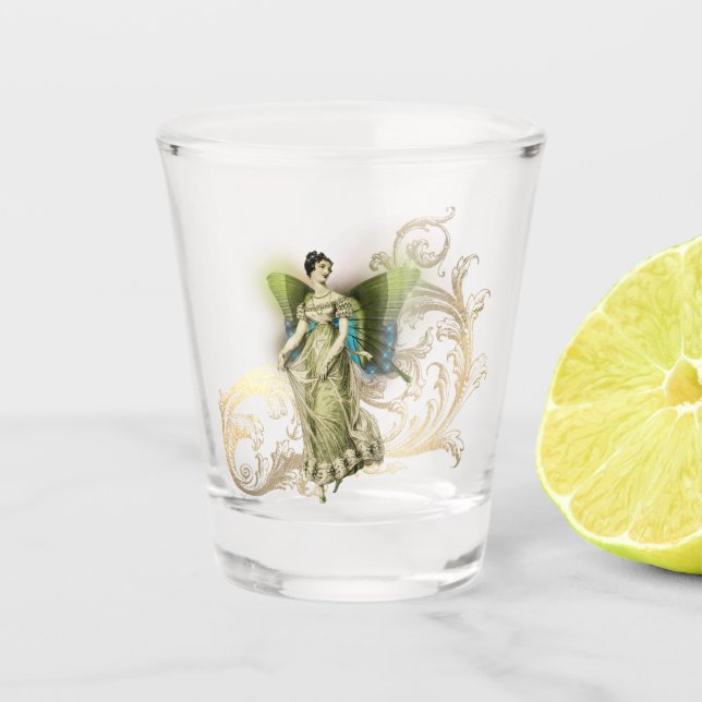 Mystic Butterfly Fairy Shot Glass (Front)