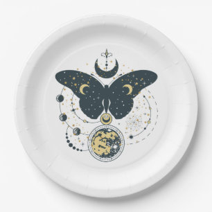 Mystic Butterfly & Sky Paper Plate
