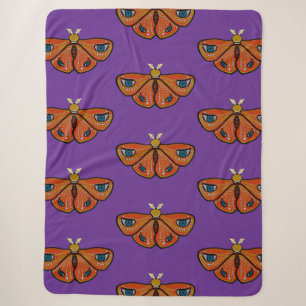 Mystic Butterfly with Eyes Sherpa Blanket