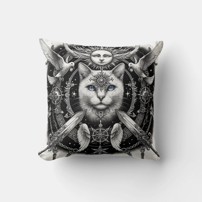 "Mystic Cat" Cushion (Front)