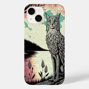 Mystic Cat Psychedelic Phone Case Witchy