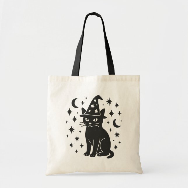 Mystic Cat Tote Bag (Front)