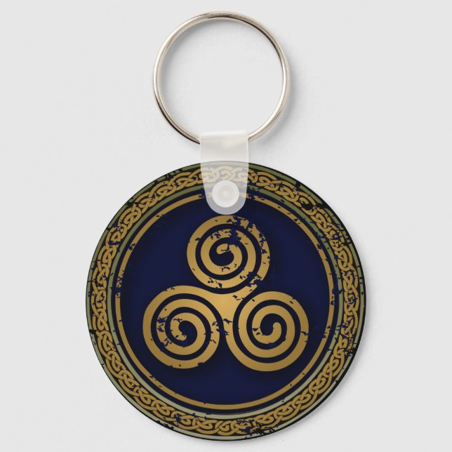 MYSTIC CELTIC SWIRLS CIRCLE KEY RING (Front)
