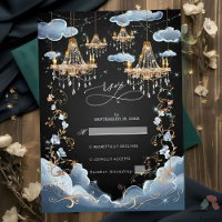 Mystic Clouds Opulent Chandelier Wedding