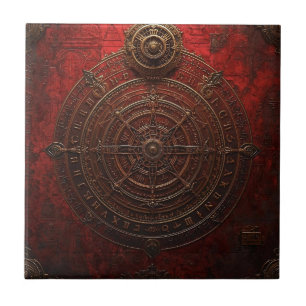 Mystic Compass Rose Ceramic Tile