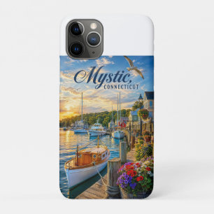 Mystic, Connecticut Harbour Sunset iPhone 11 Pro Case