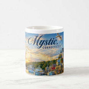 Mystic, Connecticut Harbour Sunset Coffee Mug