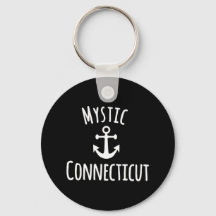 Mystic Connecticut Sailing Boating Nautical Coasta Key Ring