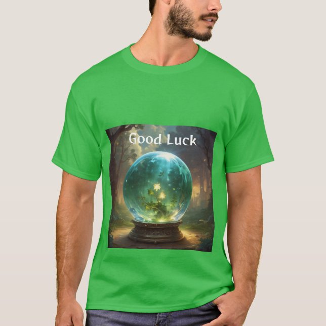 Mystic Crystal Ball Fortune Good Luck T-Shirt (Front)