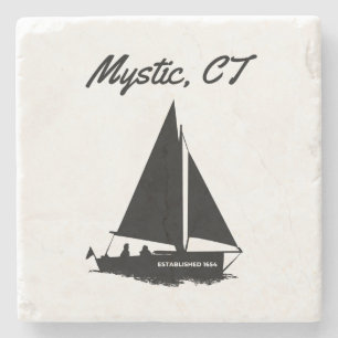 Mystic CT Stone Coaster