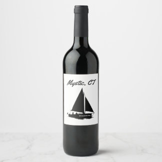 Mystic, CT Wine Label