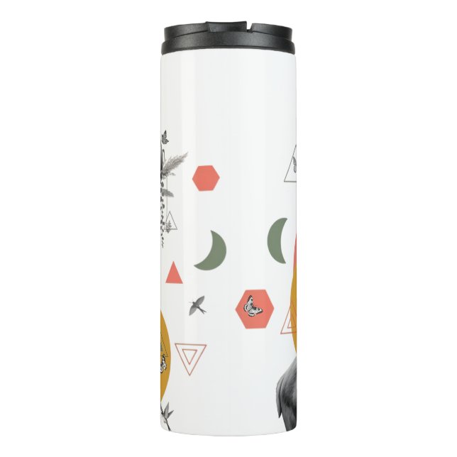 Mystic Deer Collage Thermal Tumbler (Back)