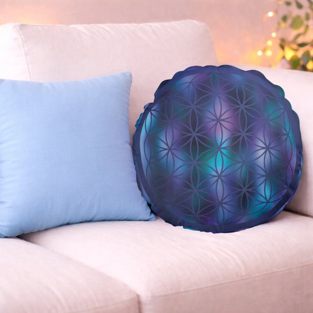 Mystic Depth – Colour of Heart Round Cushion (Creator Uploaded)