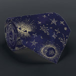 Mystic design vintage style. Eye, moon, stars Tie<br><div class="desc">Mystic design vintage style. Eye, moon, stars If you didn't find a product what you want with my design in our store, be free to contact me and I will create it for you. Thank you for your attention to our shop. Making designs is our big love! And wFashion illustration...</div>