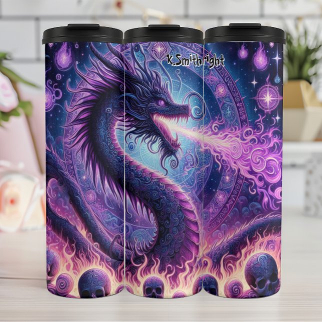 Mystic Dragon's Fiery Breath Thermal Tumbler (Creator Uploaded)