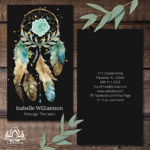 Mystic Dreamcatcher Spiritual Metaphysical Yoga Business Card