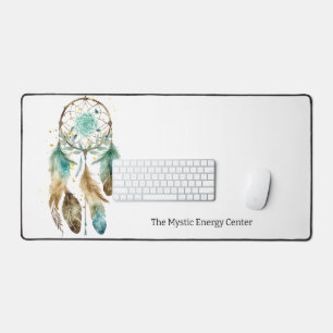 Mystic Dreamcatcher Spiritual Metaphysical Yoga Desk Mat