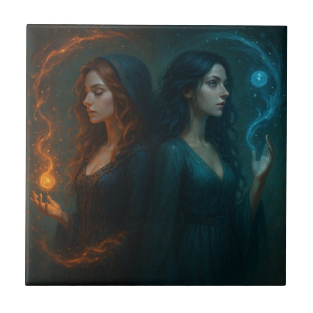 Mystic Duality Ceramic Tile (Front)