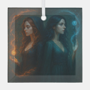 Mystic Duality Glass Tree Decoration