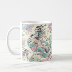 Mystic Elegance: Pastel Kirin Whispers Coffee Mug