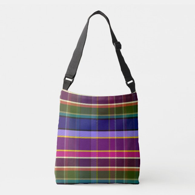 Mystic Elements Plaid MM Crossbody Bag (Front)