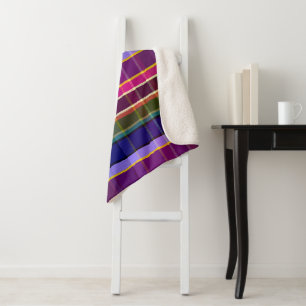 Mystic Elements Plaid MM Sherpa Blanket