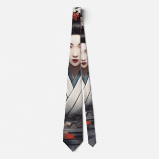 Mystic Encounter: Geisha & Dragon Tie