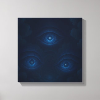 Mystic Energy Eyes Canvas Wall Art
