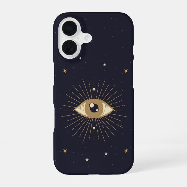Mystic Eye – Celestial Third Eye iPhone 16 Case (Back)