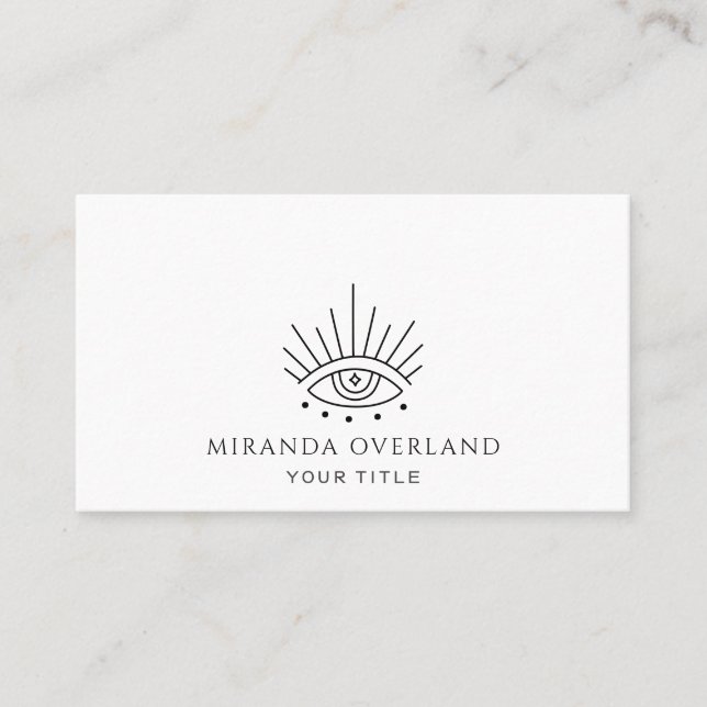 Mystic Eye Logo  Business Card (Front)