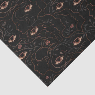 Mystic Eyes & Floral Faces Tissue Paper