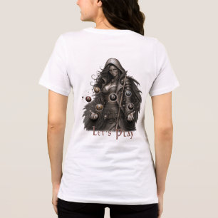 Mystic Female Pool Player Tri-Blend Shirt