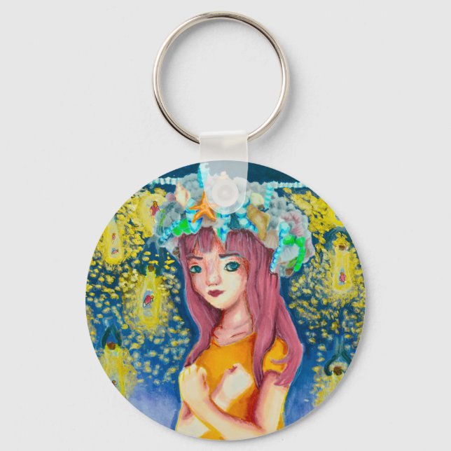 Mystic Firefly Beach Keychain (Front)