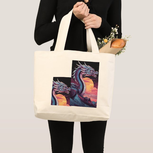 Mystic Flames Large Tote Bag (Front (Product))