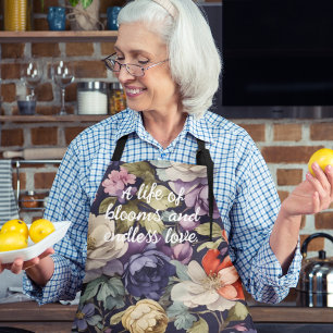 Mystic Flowers Custom Retirement Gifts for Her Mum Apron
