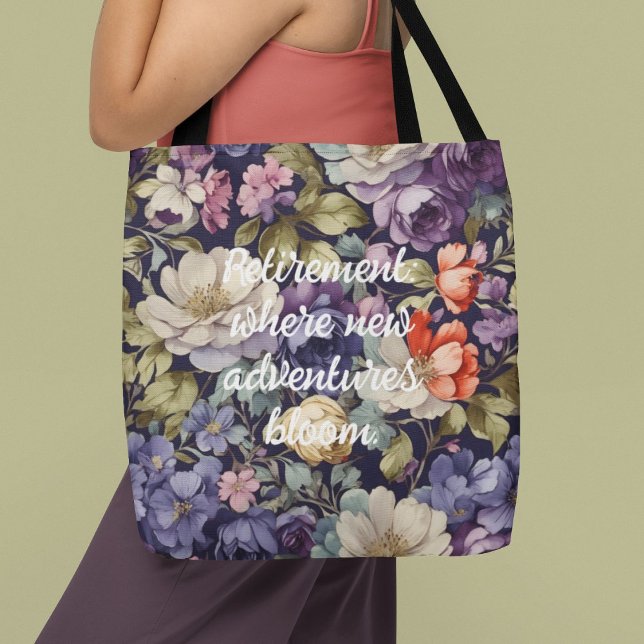 Mystic Flowers Custom Retirement Gifts for Her Mum Tote Bag (Mystic Flowers Custom Retirement Gifts for Her Mom)