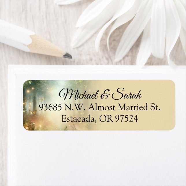 Mystic Forest Meadow Magic Honey Return Address Label (Insitu)