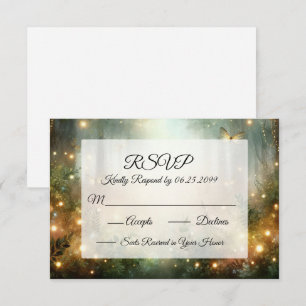 Mystic Forest Meadow Magic RSVP Card