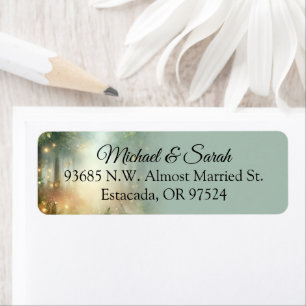 Mystic Forest Meadow Magic Sage Return Address Label