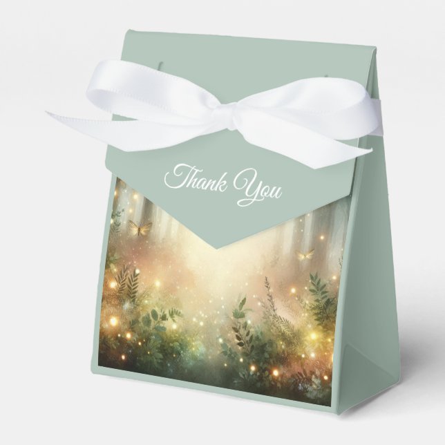 Mystic Forest Meadow Magic Wedding Favour Box (Front Side)