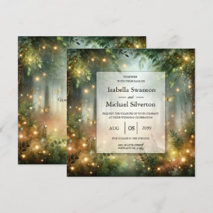 Mystic Forest Meadow Magic Wedding Invitation