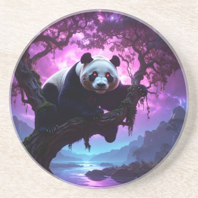 Mystic Forest Panda Coaster (Front)