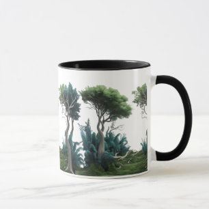 Mystic Forest Path – Nature Inspired Artistic Comb Mug