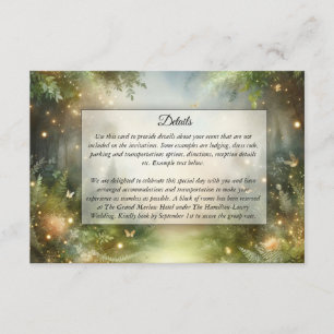 Mystic Forrest Meadow Magic Enclosure Card